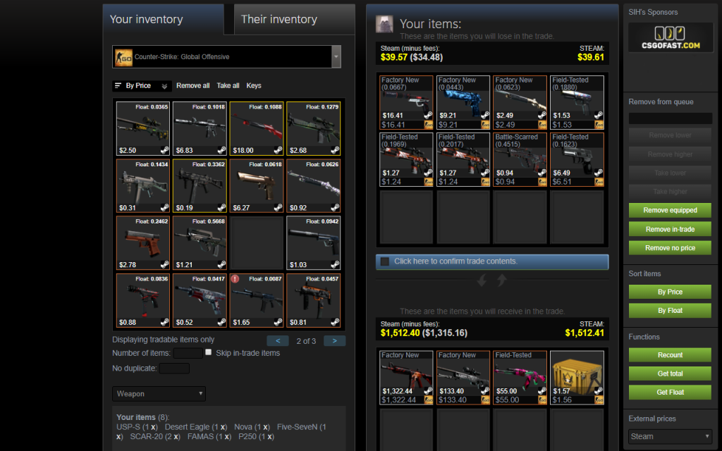 Steam Inventory Helper