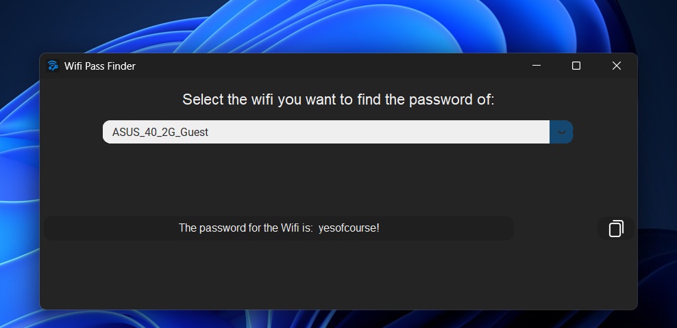 WiFi Password Finder