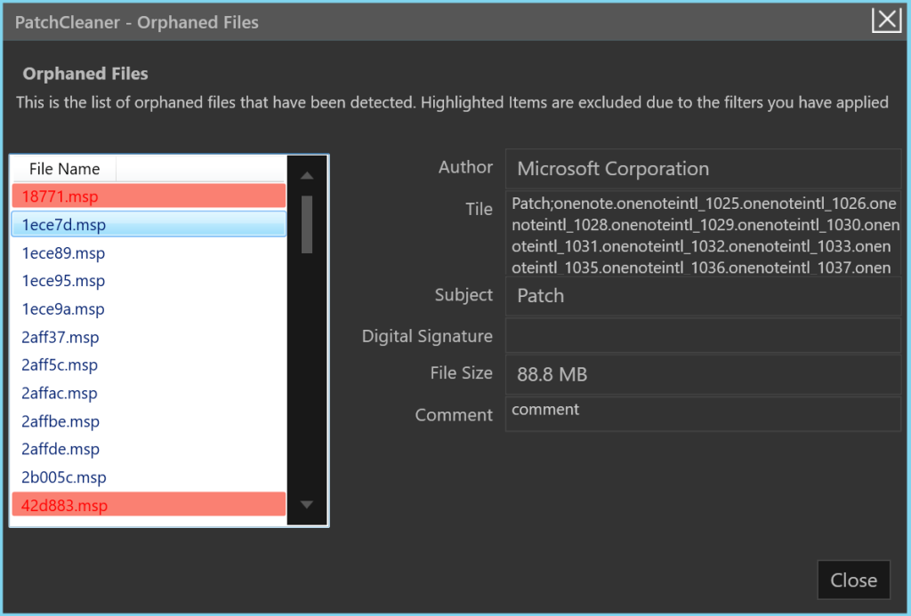 PatchCleaner