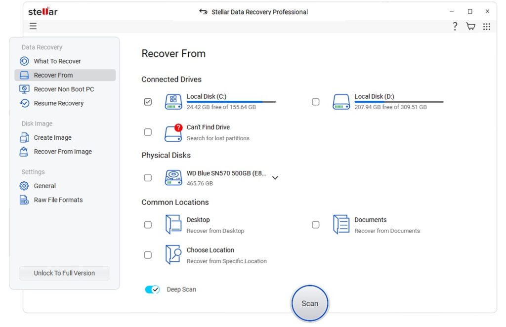 Stellar Data Recovery